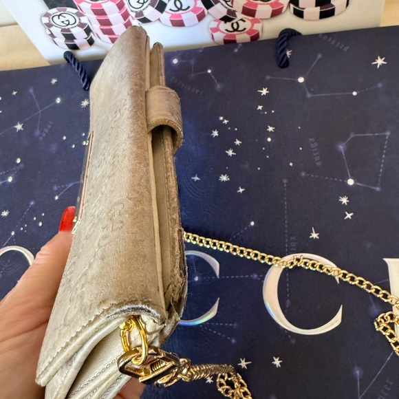 GUCCI GG Guccissima Leather Long Wallet with Chain - Picture 8 of 16
